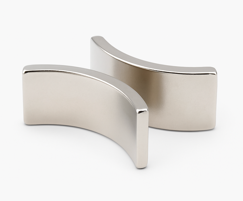 precision machined small curved R16 x r13.4 x 10 mm magnet