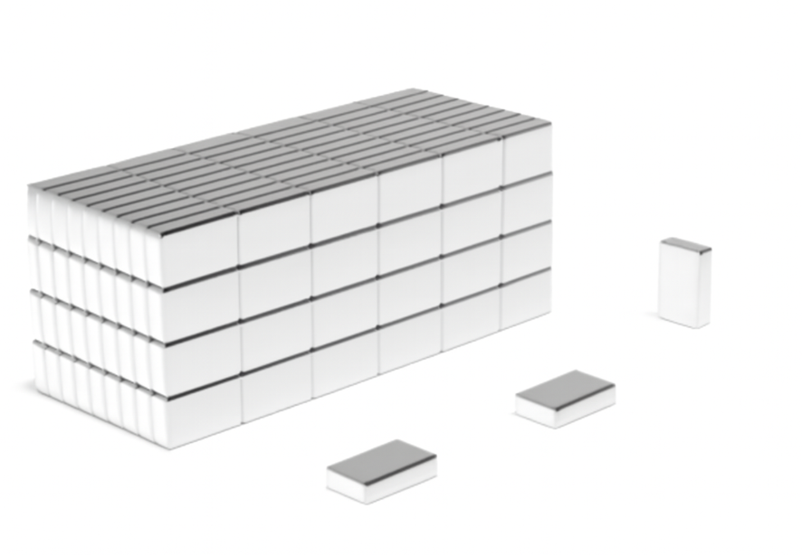 Excellent thermal stability compact ni-cu-ni bar shaped rare earth magnets