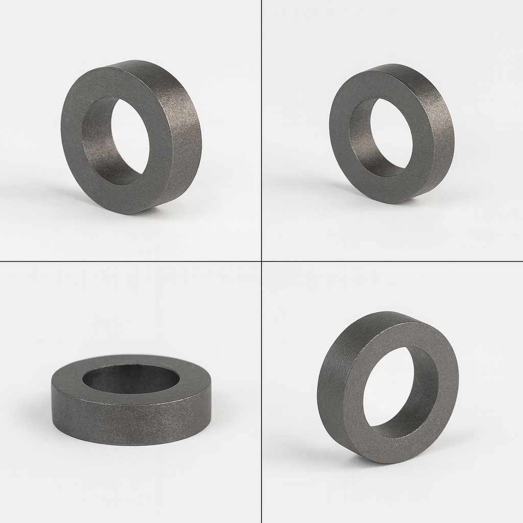 custom Precise positioning reliable performance Black epoxy coated small ring-shaped magnet