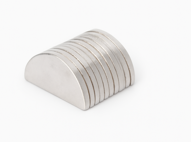 Precision machined Corrosion resistant Half round neodymium permanent rare earth magnets