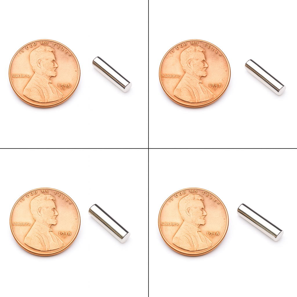 Thermal stability energy efficient Triple coated cylindrical neodymium magnet