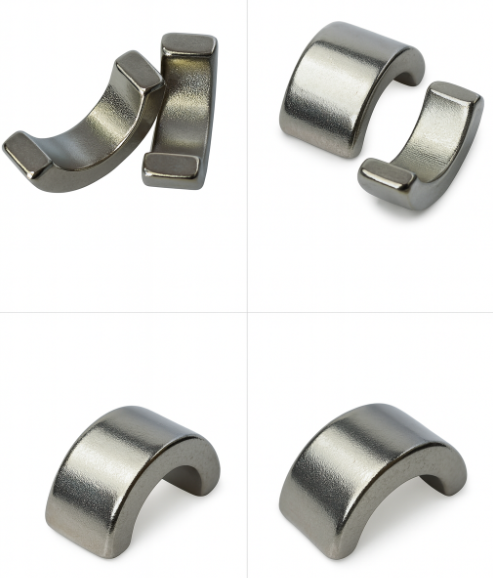customizable magnet grade high coercivity Nickel-plating arc segment rare earth magnet