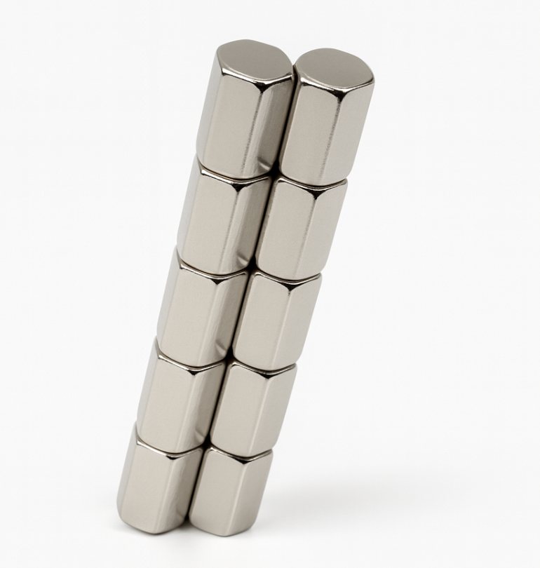 Custom neodymium hexagon polygon cylinder magnet