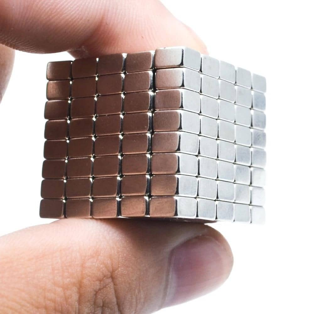 Ultra-accurate precise high precision strong  delivering maximum strength thermally stable compact nickel-coated rectangular block magnet