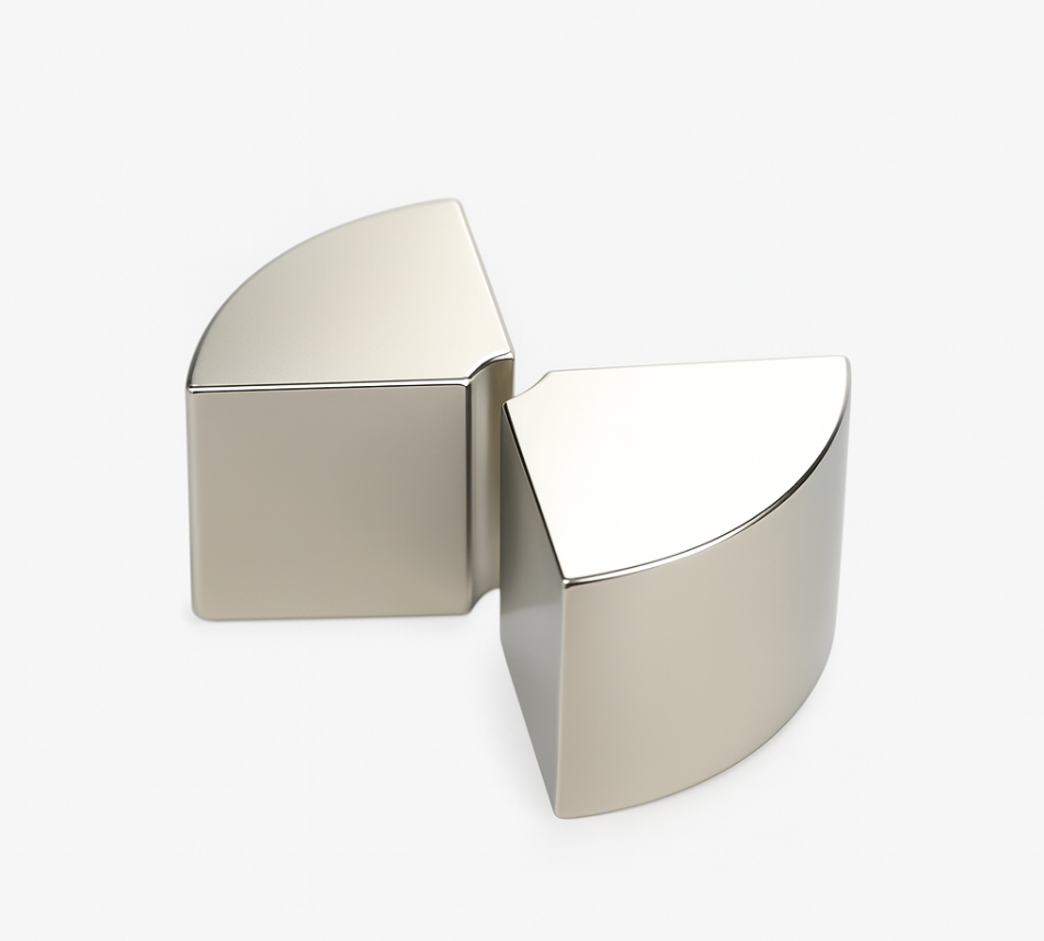 industrial grade high br density tight tolerance NdFeB Arc segment rare earth Magnet