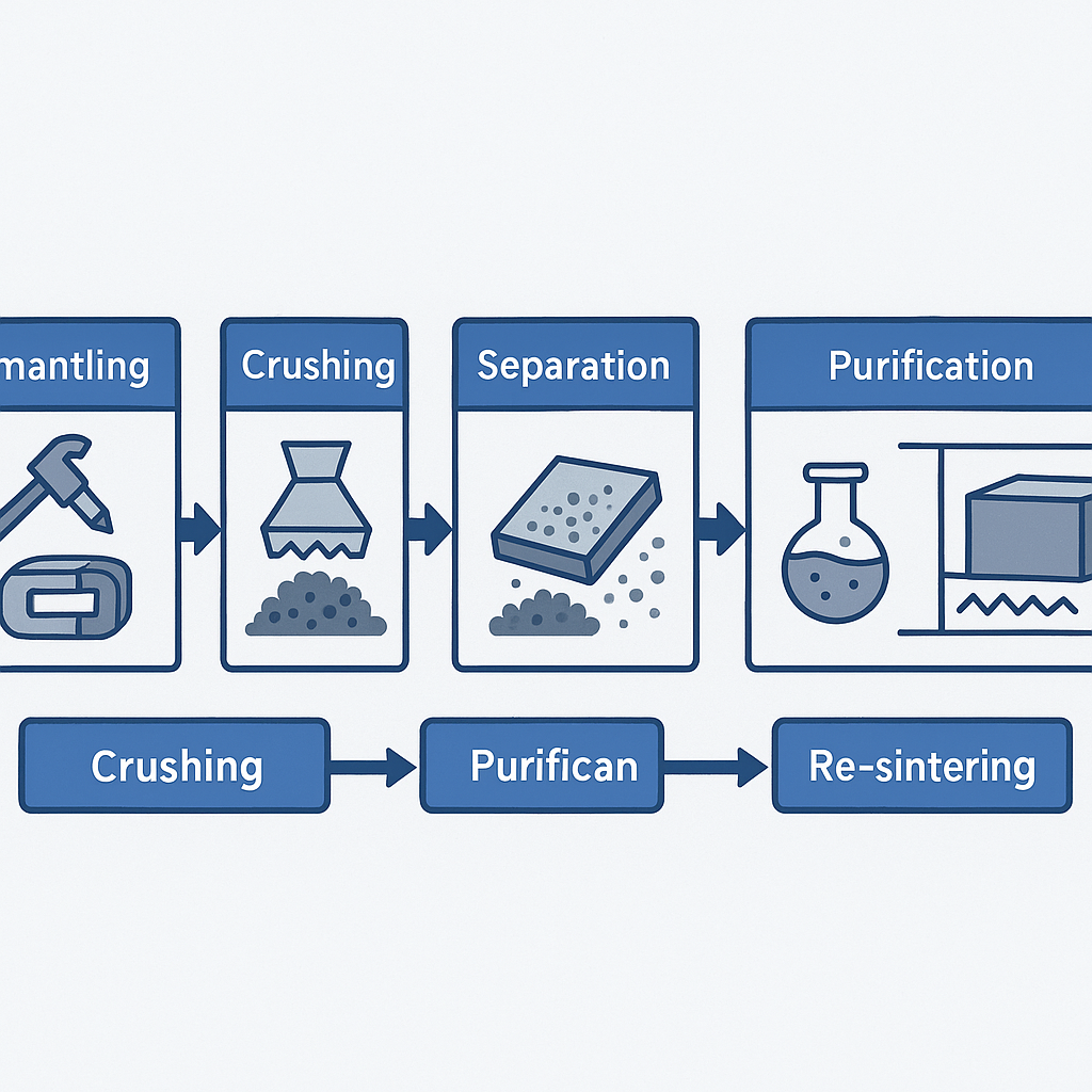 Industrialization of Rare Earth Magnet Recycling: Technology Pathways and the Foundations of a New Industry