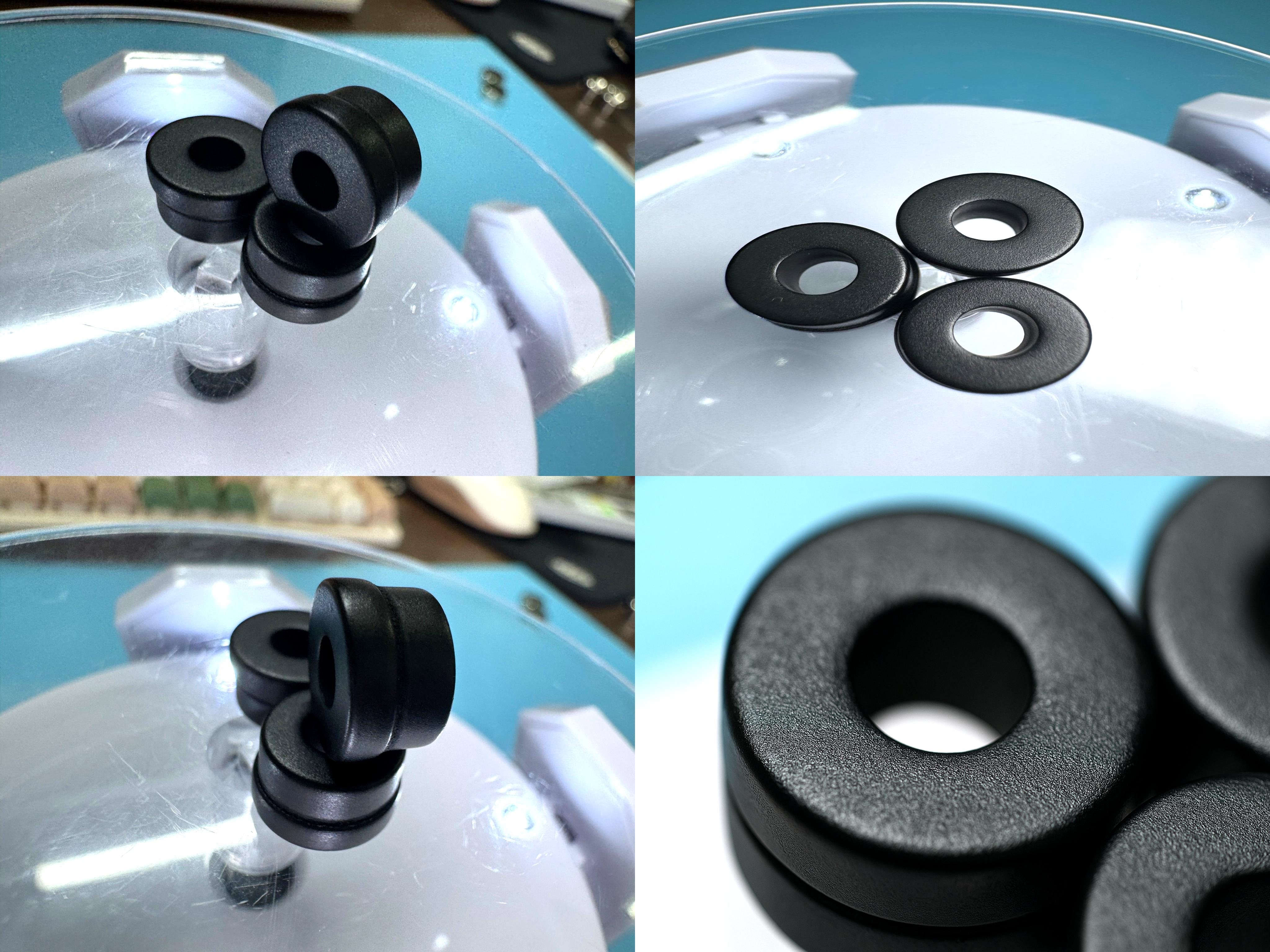 High stability small lightweight Black Epoxy-Coated sintered Ring Magnet