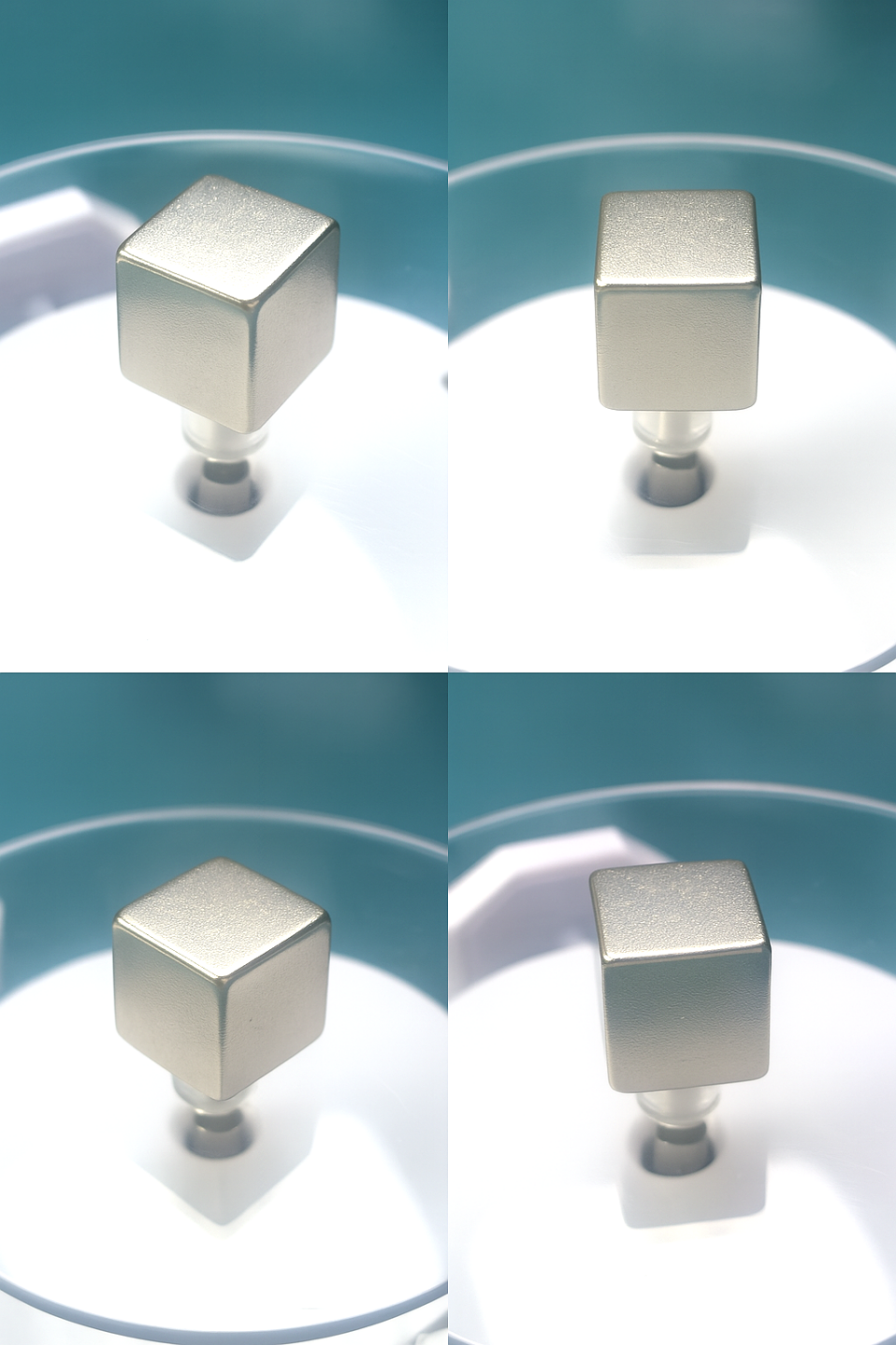 Precision customized premium quality high magnetic strength lightweight nickel- plated small cube magnet