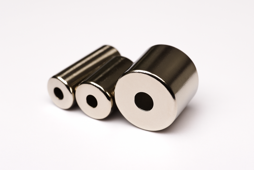 Customized industrial strength high quality stable Neodymium Countersunk Hole Cylinder shaped Magnet