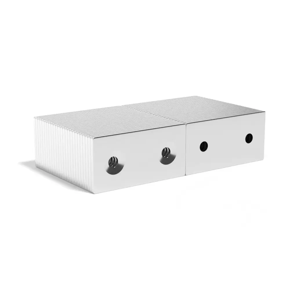 Industrial grade heat resistance high magnetic force Neodymium rectangular block Countersunk Magnet