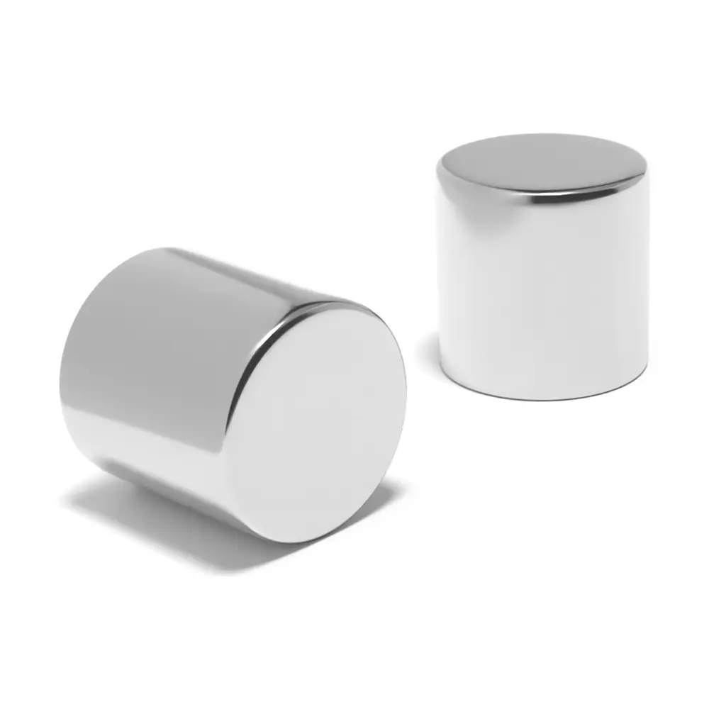 custom high coercivity nickel plated compact cylinder shaped magnet