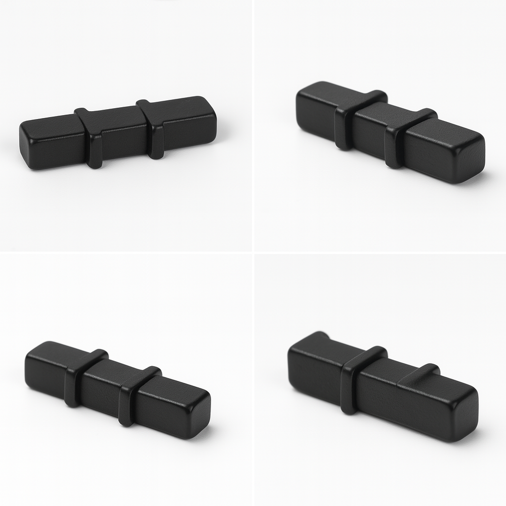 Customized High-Precision Black epoxy coating compact Slot Neodymium Bar Magnet