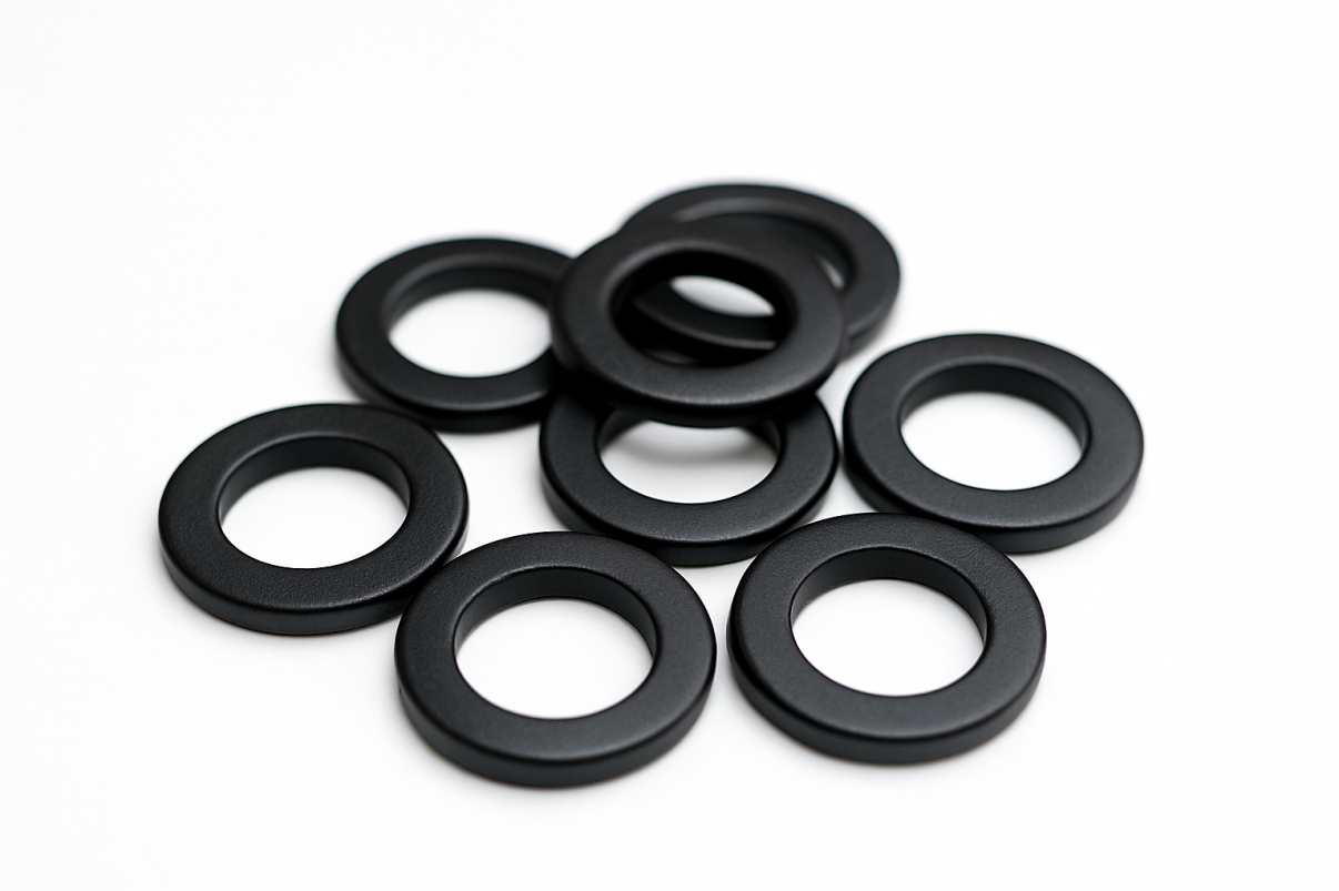 D12 - D8mm x 2mm black epoxy coated Countersunk Hole Neodymium Disc Magnet