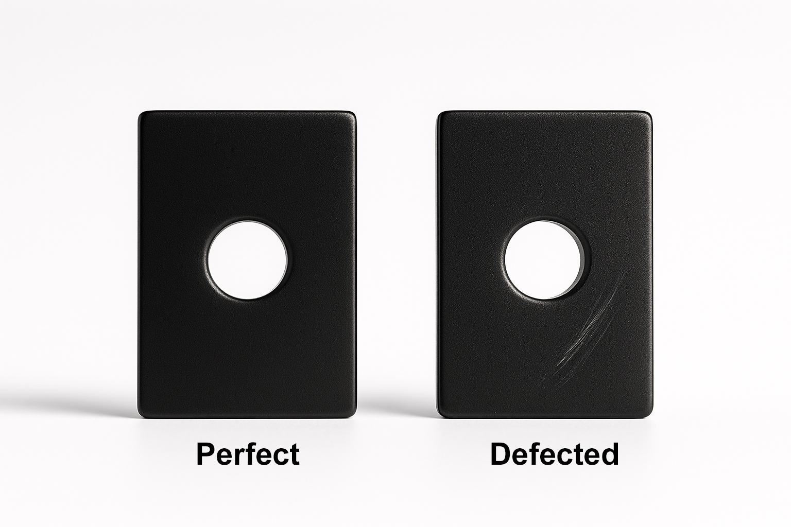 Customized High temperature resistant permanent rectangular black epoxy countersunk   magnet