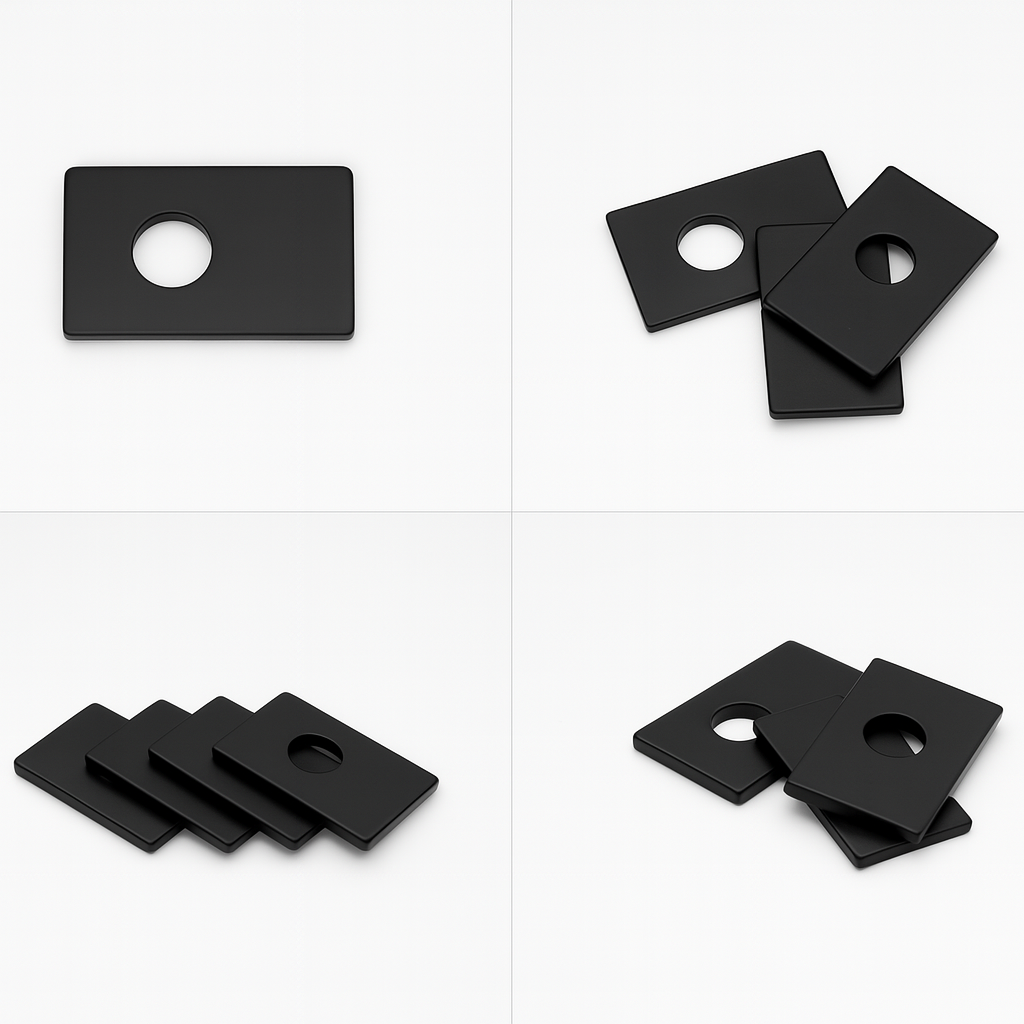 Premium black epoxy coating Square countersunk Neodymium Magnet