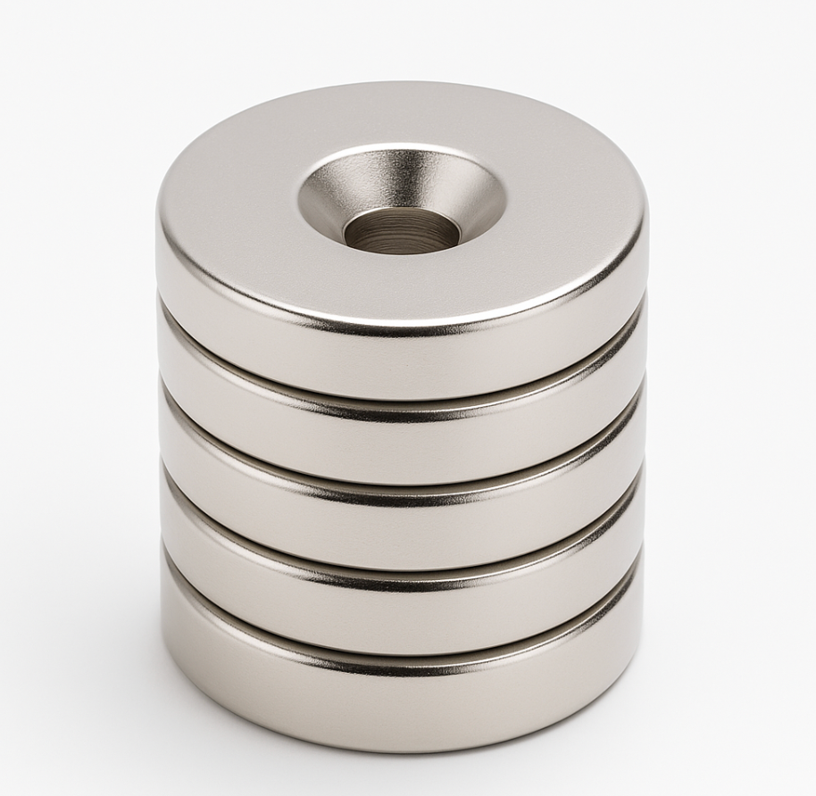 high energy density high strength Countersunk neodymium magnets