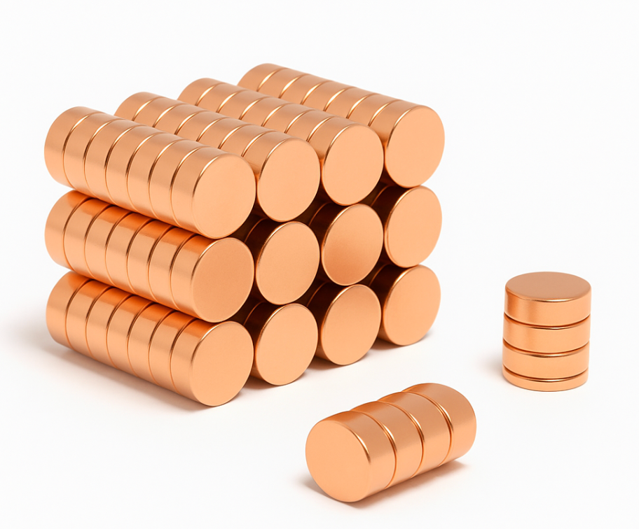8*3mm Neodymium Copper plated Disc Magnet