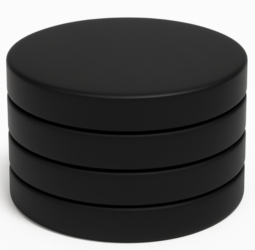 high adhesive force neodymium black epoxy coating round magnet