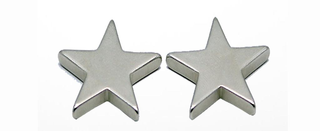 Industrial strength precision-engineered ultra-powerful high tolerance high torque star-shaped Nickel Coated Neodymium magnet