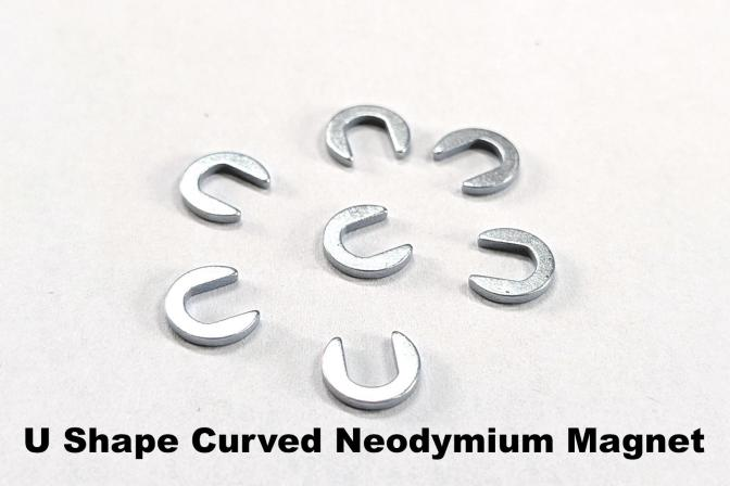 Precision customized premium quality High magnetic strength small u shaped curved neodymium magnet