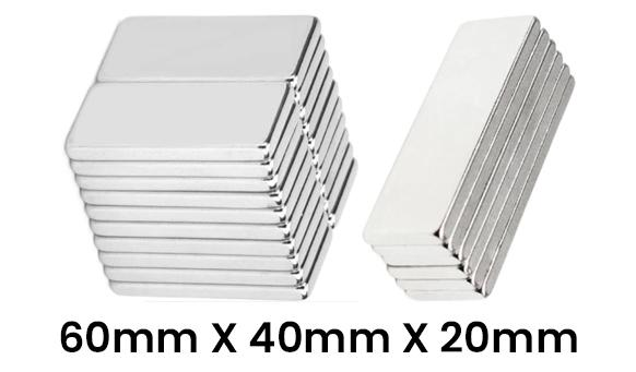 High performance custom high precision industrial & commercial use heavy duty delivering maximum strength thermal grade nickel-coated rectangular block ndfeb magnet