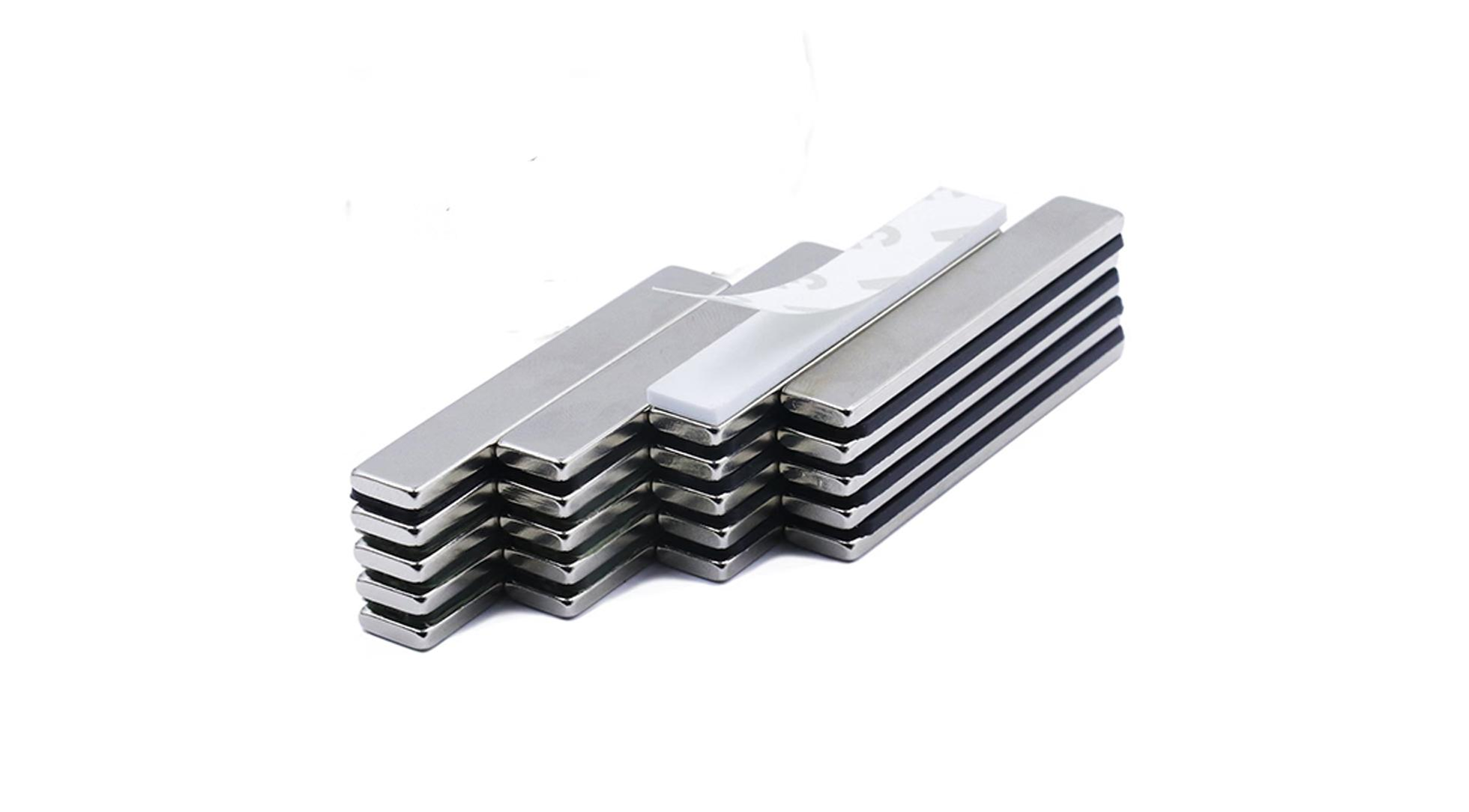High Performance Heat-Resistant Corrosion-Proof Strong Rare Earth NdFeB for Industrial & Commercial Use Neodymium Thin Bar Magnets