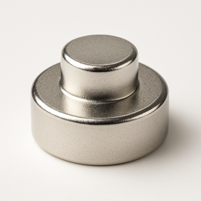 customized heat resistant stable Top Hat step shaped Neodymium Magnet