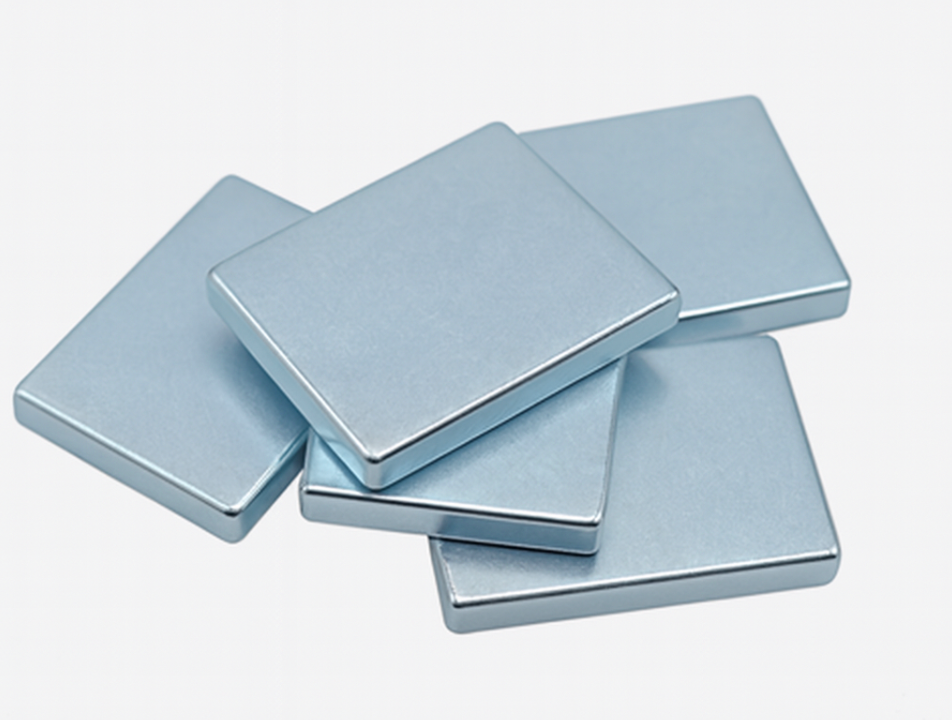 high remanence strong magnetic force galvanized neodymium block magnet