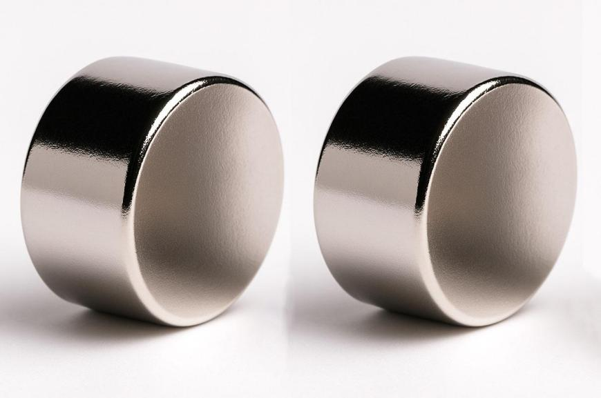 customized high strength permanent Nickel - plating neodymium small disc round magnets