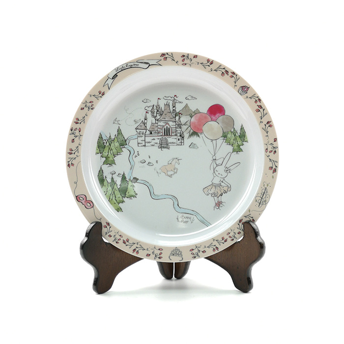 Cartoon Melamine Plate For Kids Food Serving
