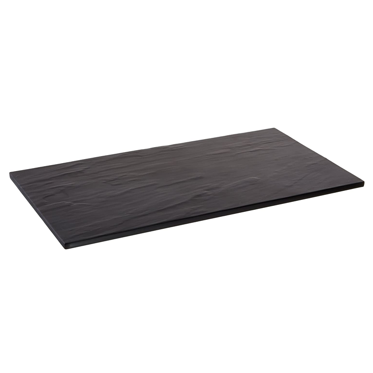 Faux Slate Serving Tray Board Melamine Sushi Plate Rectangle Melamine Platter