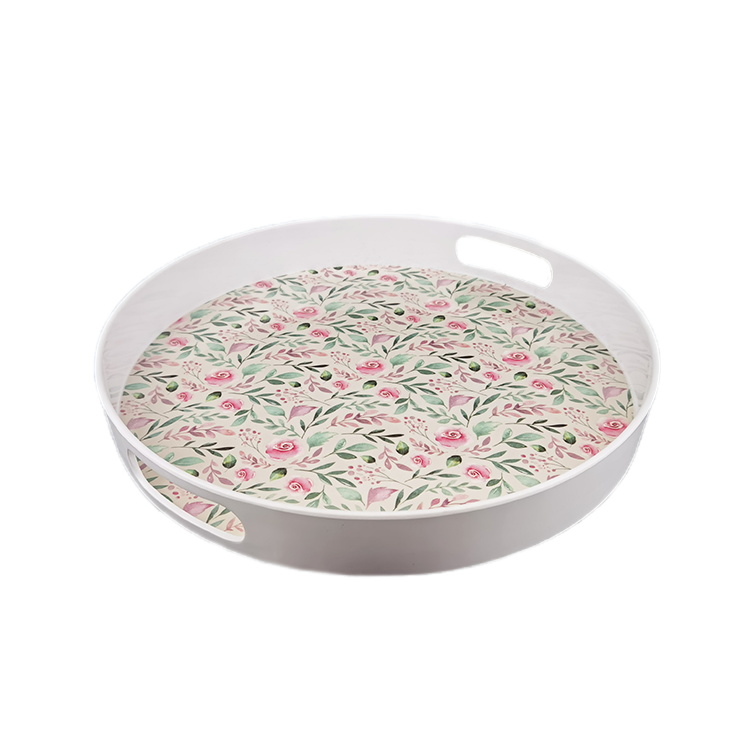 13.8 Inch Custom Print Plastic Melamine Fruit Tray