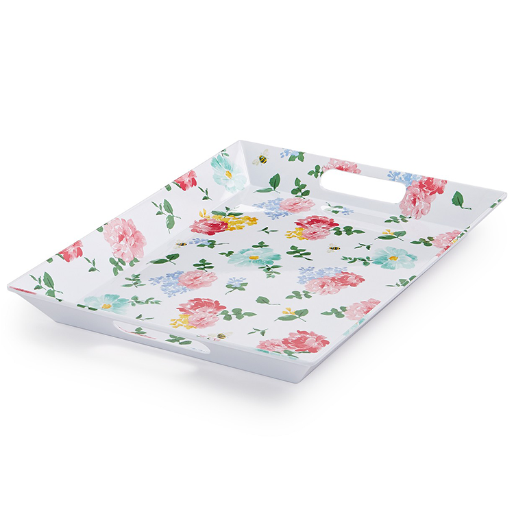 20 Inch Custom Print Logo Hotel Restaurant Party Wedding Used Rectangular Melamine Tray