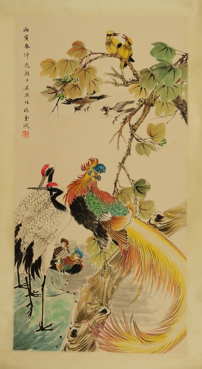 1-1039　金城　花鸟