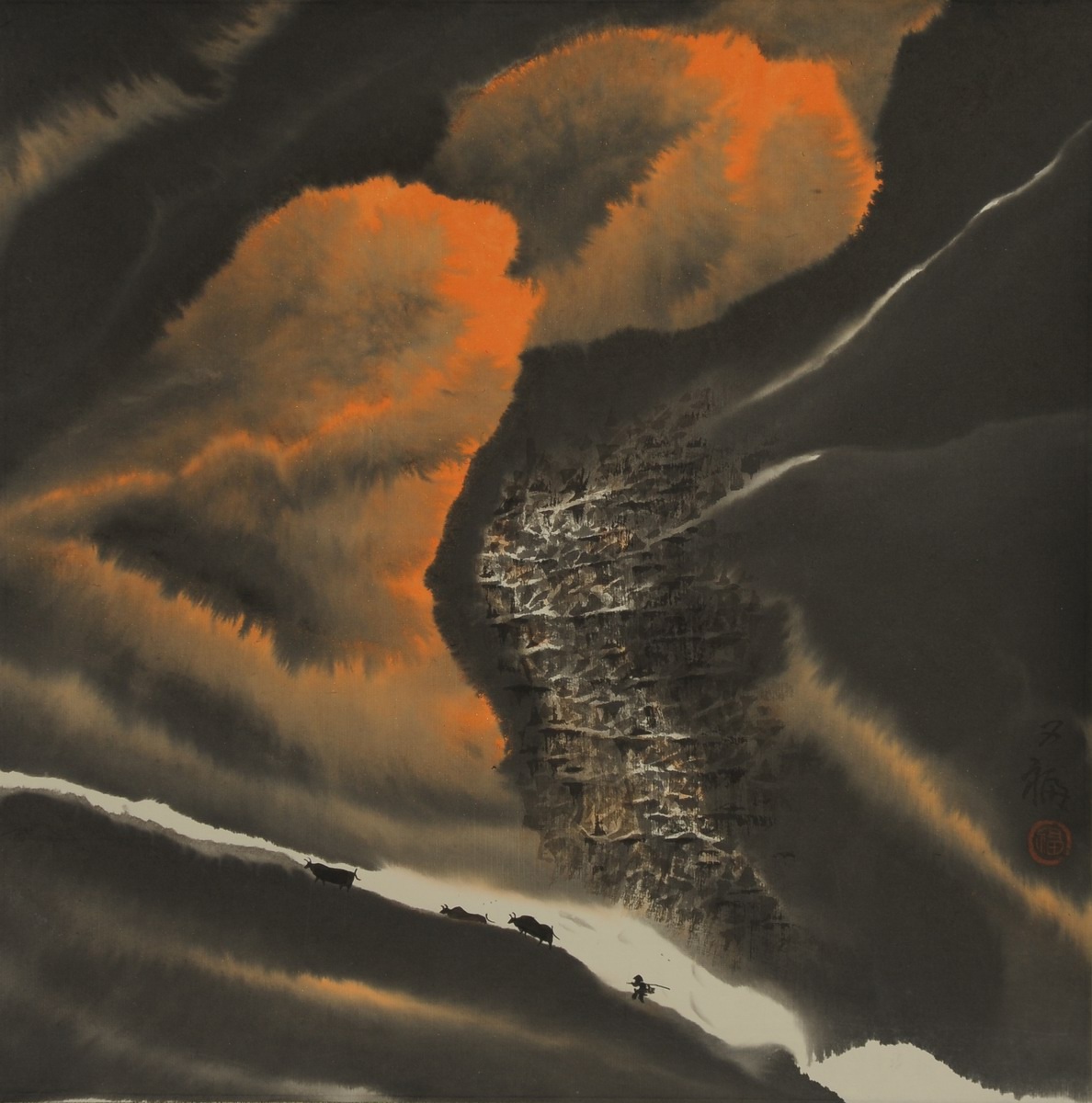 1-1092　贾又福　泼墨山水