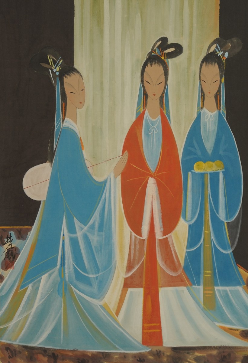 1-1099　林风眠　仕女