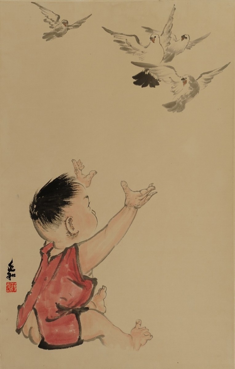 1-901　蒋兆和　和平鸽