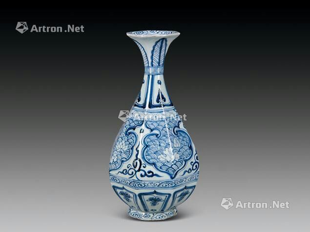 青花玉胡春瓶（元代）