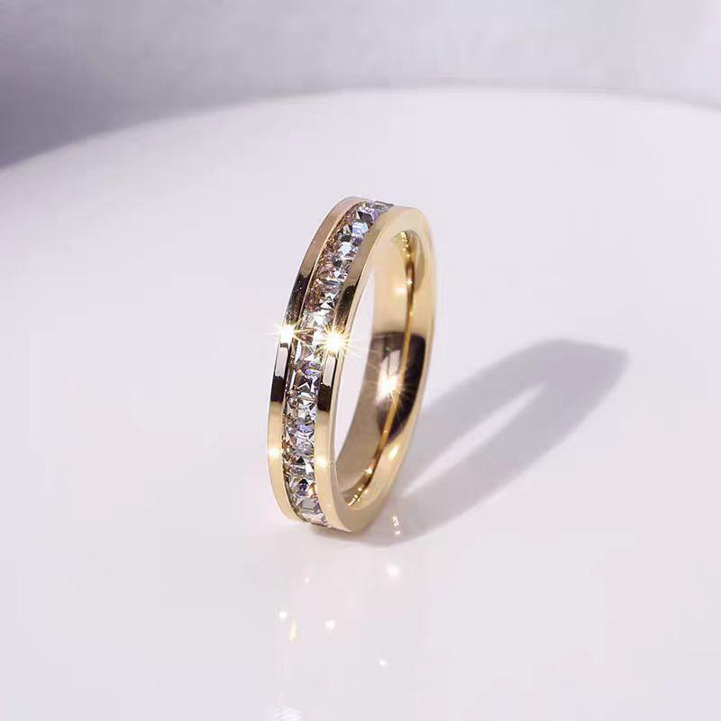 Minimalist Geometric Stackable Rings for Women Slim Faceted Stainless Steel Band in Gold, Silver, and Rose Gold