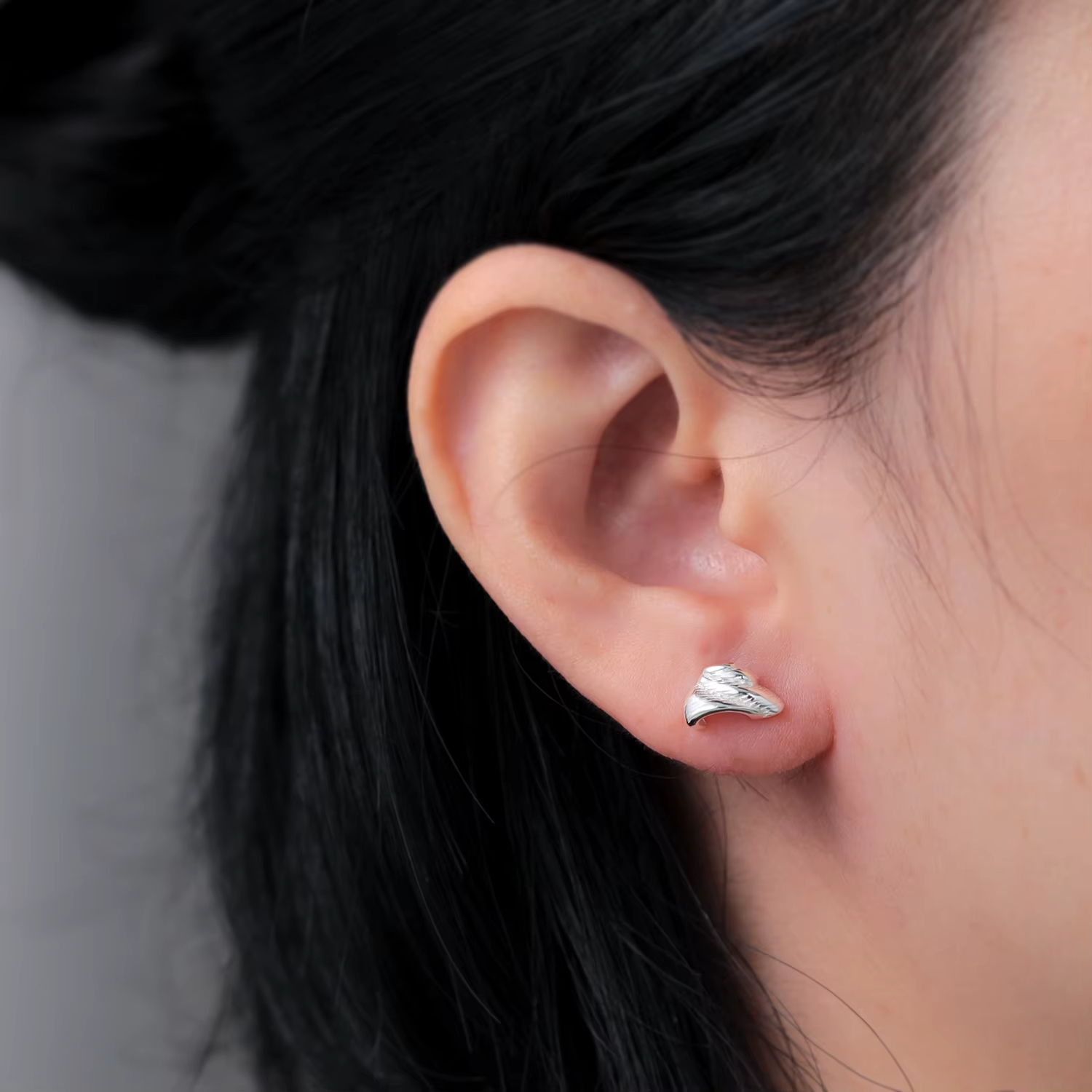 925 Sterling Silver Chunky Gold Stud Earrings for Women Hypoallergenic Earrings Statement Trendy Fashion