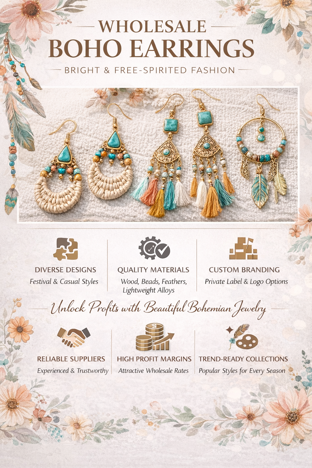 Boho Earrings Wholesale: A Complete Guide for Retailers and Jewelry Brands