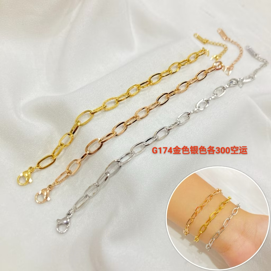 Elegant Oval Link Chain Bracelets for Women - Gold, Rose Gold & Silver Plated - Adjustable Fashion Jewelry for Daily & Party Wear