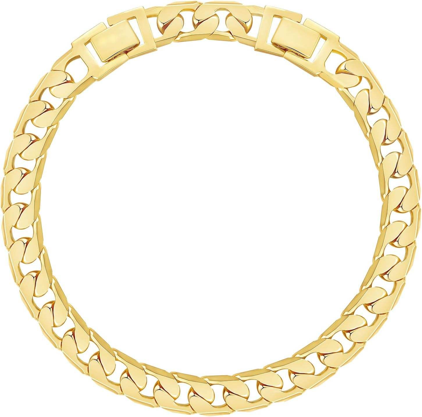 European Fashion 14K Gold Woven Thick Anklet Trendy Thin Bracelet Non-Fading Unisex Brass Jewelry Fashion Chain & Link Bracelets