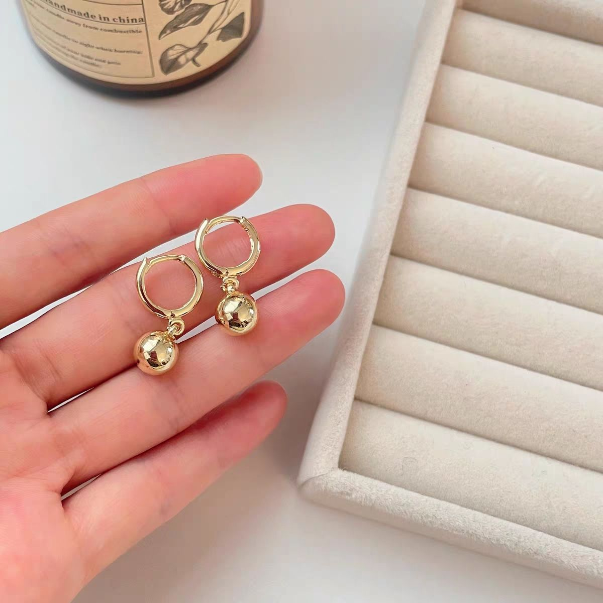 Geometric Hollow Square Gold Earrings for Women - Minimalist Open Frame Drop Design for Modern Everyday and Office Chic Jewelry Looks