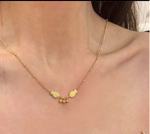 Gold Fish Pendant Necklace for Women - Elegant Minimalist Jewelry