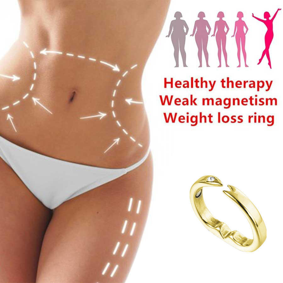 Magnetic Therapy Slimming Ring – Adjustable Stainless Steel Health Jewelry