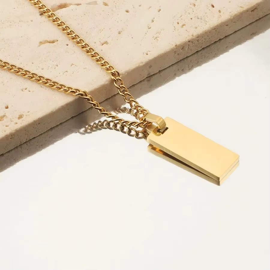 Hot Sale Men and Women 18K Gold Plated Stainless Steel Fashion Chains Necklaces