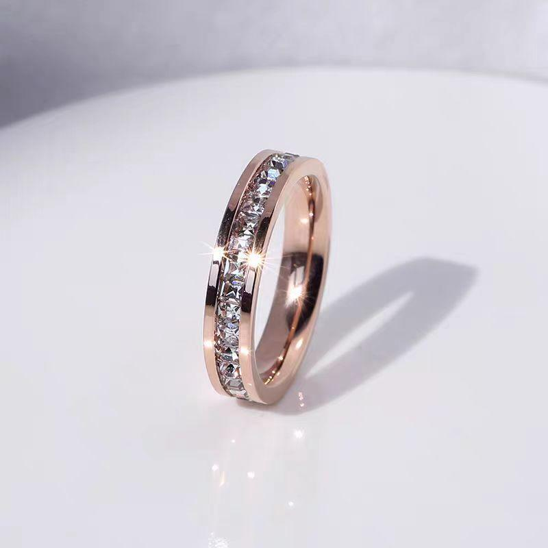 Minimalist Geometric Stackable Rings for Women Slim Faceted Stainless Steel Band in Gold, Silver, and Rose Gold