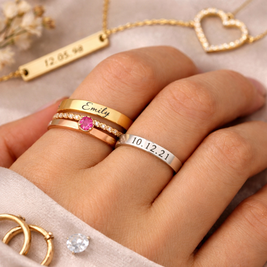 Personalised Stacking Rings: Custom Bands for Unique Style & Memories