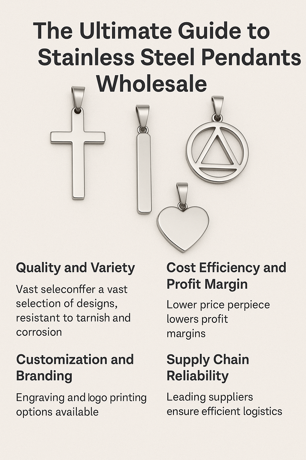 The Ultimate Guide to Stainless Steel Pendants Wholesale